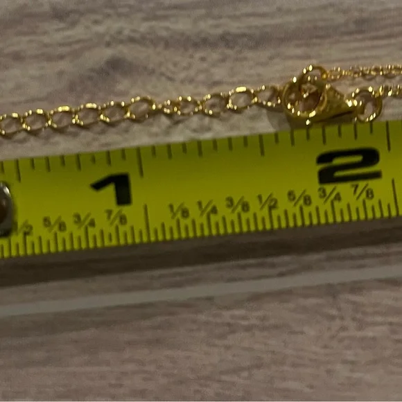 Diamonique Sterling Silver-14K Gold Over Bezel Necklace & Stud Earrings Set NIB - Picture 5 of 15